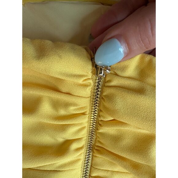 NBD x Naven Strapless Lauren Jumpsuit in Yellow Size Medium - Picture 6 of 8